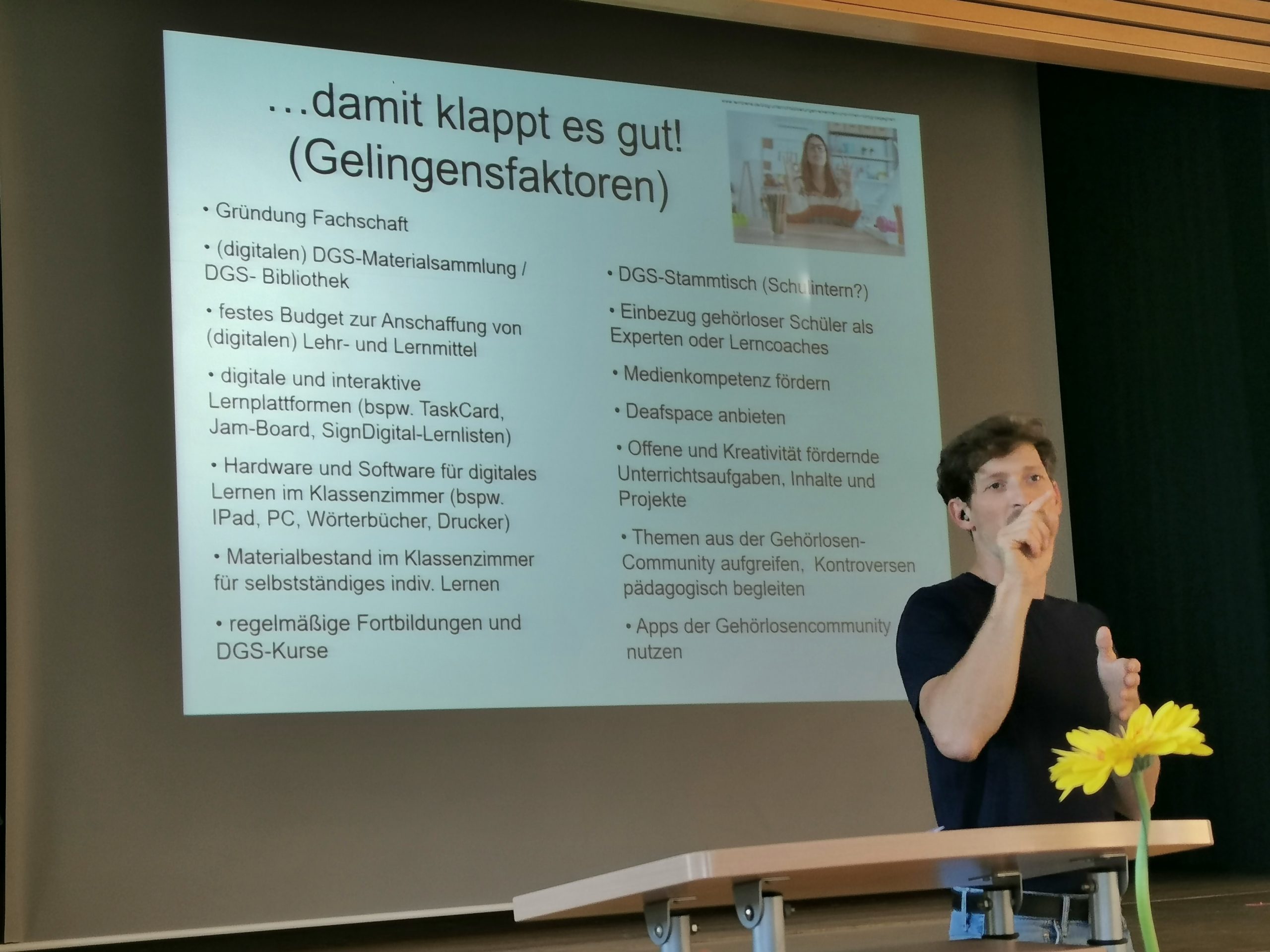 Auftaktveranstaltung DGS als Wahlfach