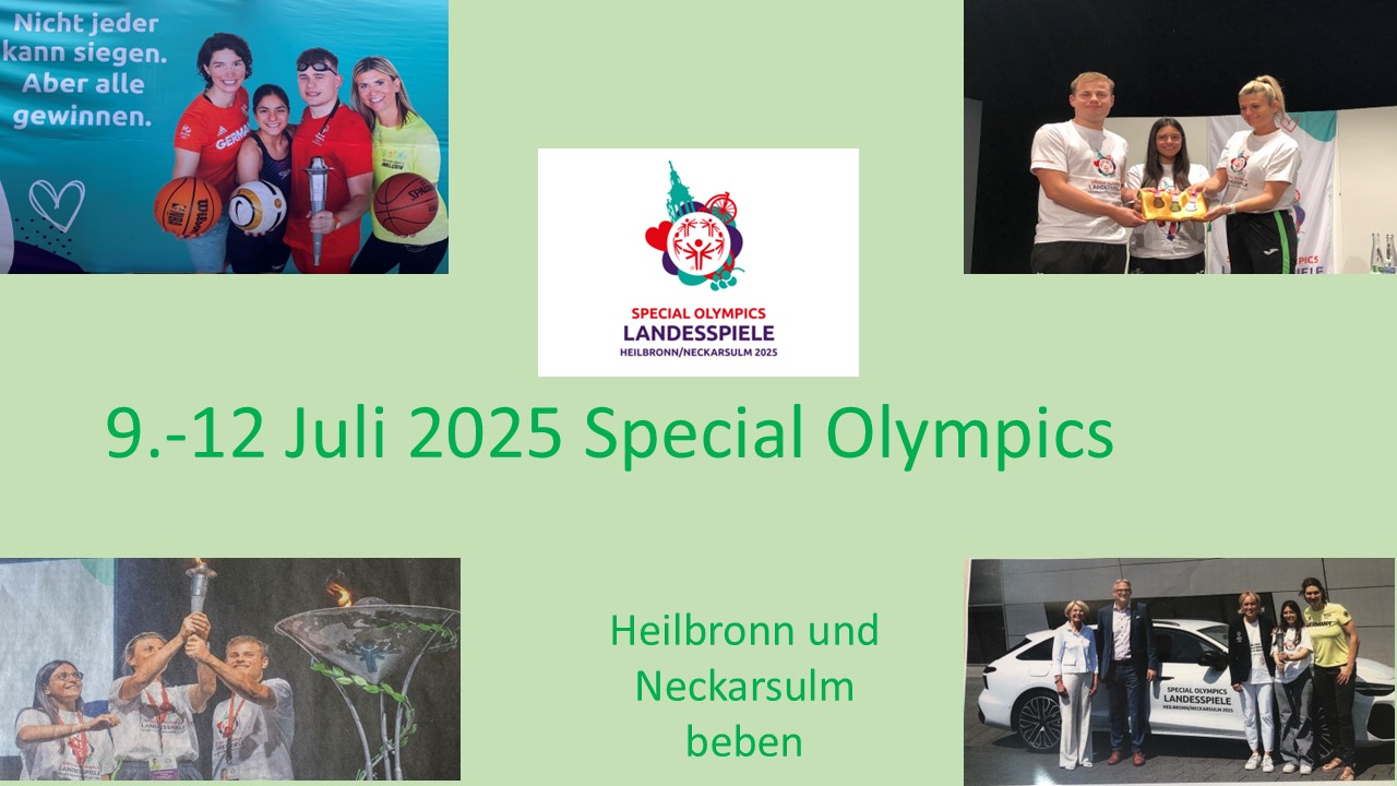 9.-12 Juli 2025 Special Olympics – Landesspiele in Heilbronn und Neckarsulm  