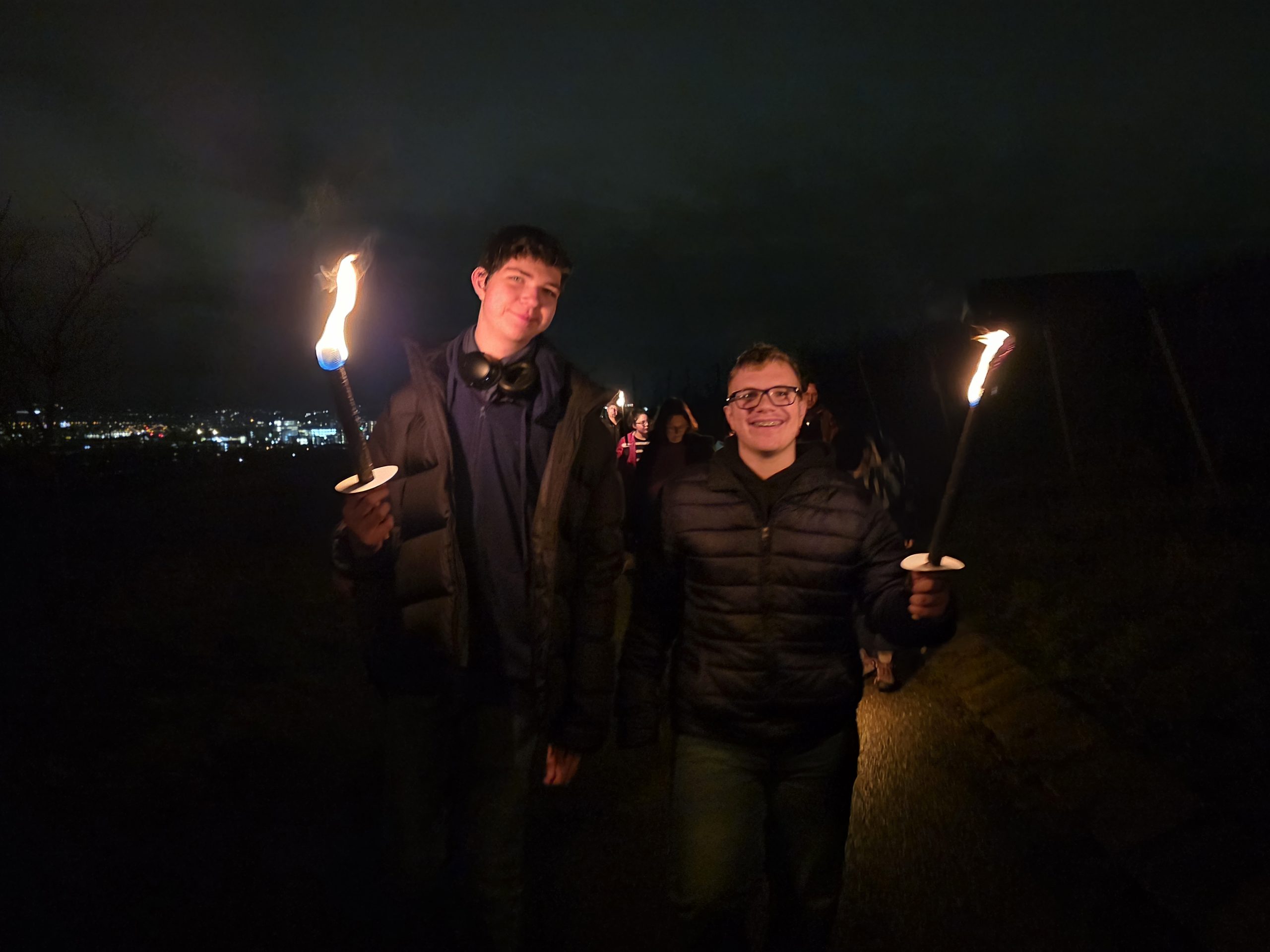 Fackellauf der Internatsgruppen